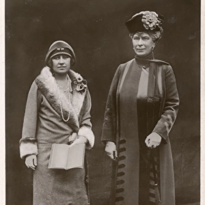 Queen Mary with Elizabeth, Duchess of York