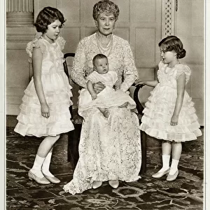 Queen Mary with grandchildren