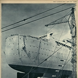 Queen Mary Ocean Liner, nearly ready for launching