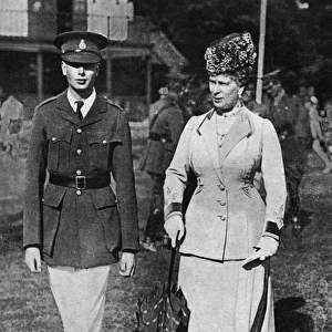 Queen Mary & Prince Henry at Royal Military College, Camberl
