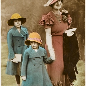 Queen Mother with Margaret and Elizabeth