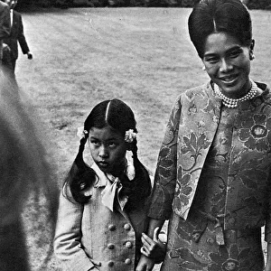 Queen Sirikit of Thailand her daughter Princess Chulabhorn