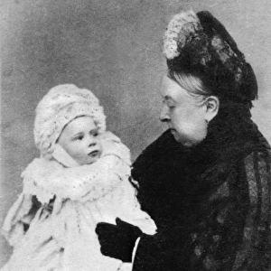 Queen Victoria with Alexander Battenberg