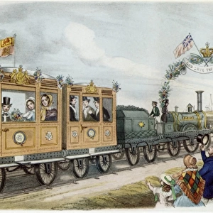 Queen Victoria Goes by Train