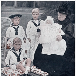 Queen Victoria with her four great-grandchildren 1900