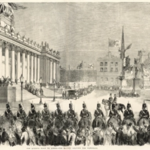 Queen Victoria leaving Leeds Town Hall