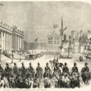 Queen Victoria leaving Leeds Town Hall