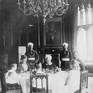 Queen Victoria photographed with the Battenbergs at Windsor