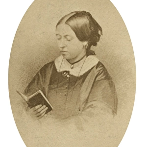 Queen Victoria reading a book
