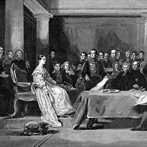 Queen Victorias First Council, Kensington Palace, 1837