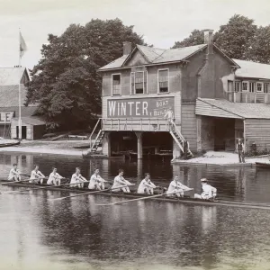 Queens College Cambridge rowing team