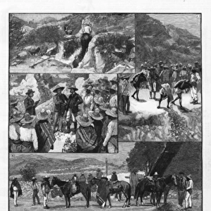 Quicksilver mining in Guadalcazar, Mexico, 1891