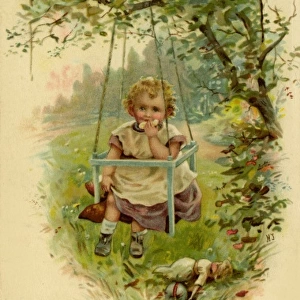 Quite Safe -- little girl on a swing