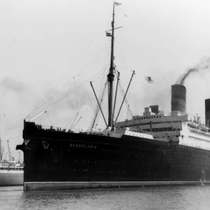 The R. M. S. Berengaria entering harbour