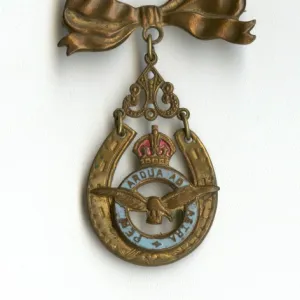 RAF Per Ardua Ad Astra badge and brooch