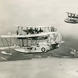 RAF flying boats over Felixstowe in June 1935 on their ?
