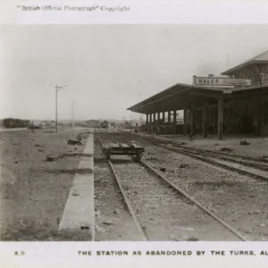 Railway Station as abandoned by the Turks - Aleppo, Syria