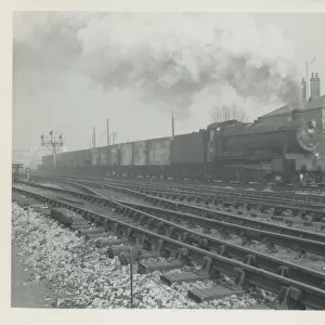 Railway Station - Depot, Banbury, Oxfordshire, Britain. Date: 1965