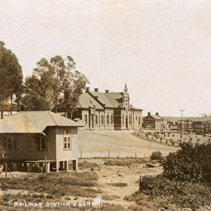Railway station, Krugersdorp, Transvaal, South Africa