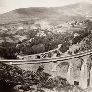 Railway viaduct at Loulla (Isere), France