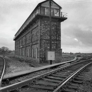 Railwayman - 180 lever railway signal box at Shrewsbury