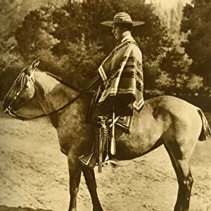 Rancher on horseback, Chile, South America