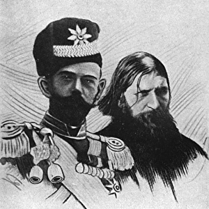 Rasputin with Nicolas II