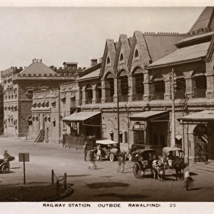Rawalpindi, Punjab Province, Pakistan - The Railway Station