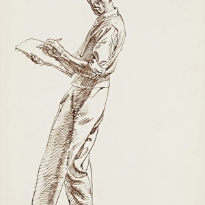 Raymond Sheppard self portrait - drawing