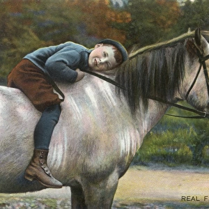 Real Friends - Young Boyand his favourite horse