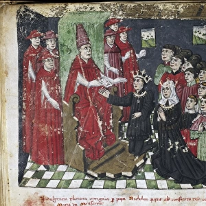 Red Book of Montserrat. 14th c. - 16th c. Pope