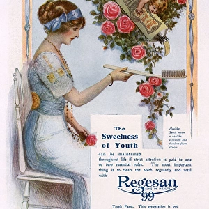 Regesan toothpaste advertisement, 1914