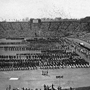 Release of pigeons, Olympic opening ceremony, 1948