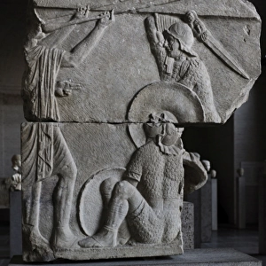 Relief of gladiators. About 30 BC