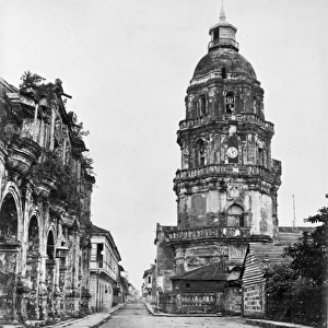 Remains of a cathedral, Manila, Luzon, Philippines