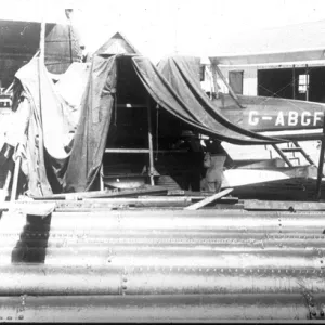 Repairing Bluebird at Bathurst