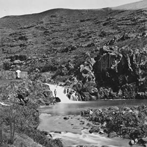 Repana Falls in Nuuanu Valley near Honolulu, Oahu, Hawaii
