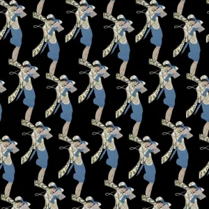 Repeating Pattern - Art Deco Woman