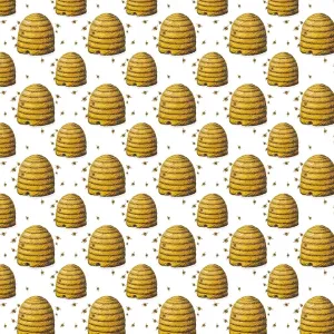 Beehives Repeating Pattern Print Beehives Repeating Pattern Print