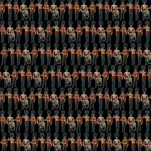 Repeating Pattern - guardsmen, black