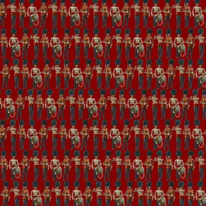 Repeating Pattern - guardsmen, red