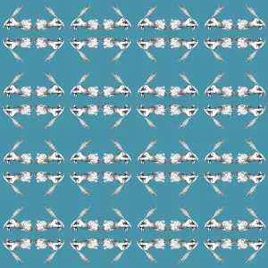 Repeating Pattern - Hand with Quill Pen