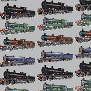 Repeating Pattern - Train / Steam Engine