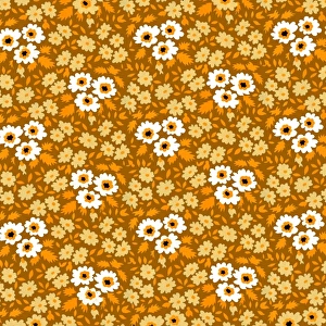 Repeating Pattern - Yellow and White Flowers