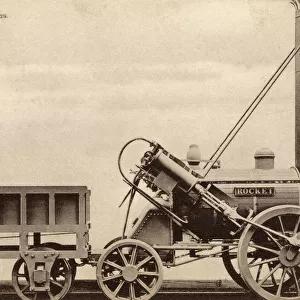 Replica of George Stephensons Rocket Locomotive
