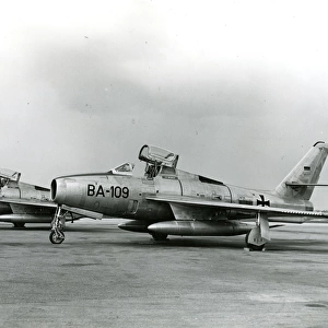 Two Republic F-84F Thunderstreaks of the Luftwaffe