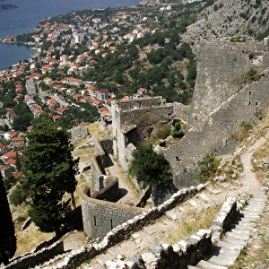 REPUBLIC OF MONTENEGRO. KOTOR. General view of the city. Wor
