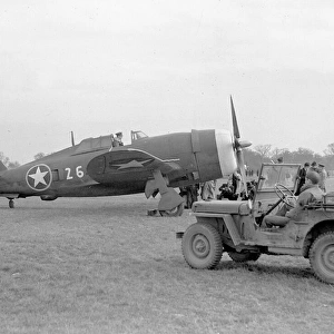 Republic P-47C Thunderbolt (side view, on the ground)