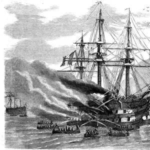 The Rescue of Zouaves on board the Prince Jerome, on fire