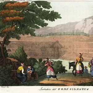 Reservoir of the Sealed Fountain near Bethlehem, 1800s